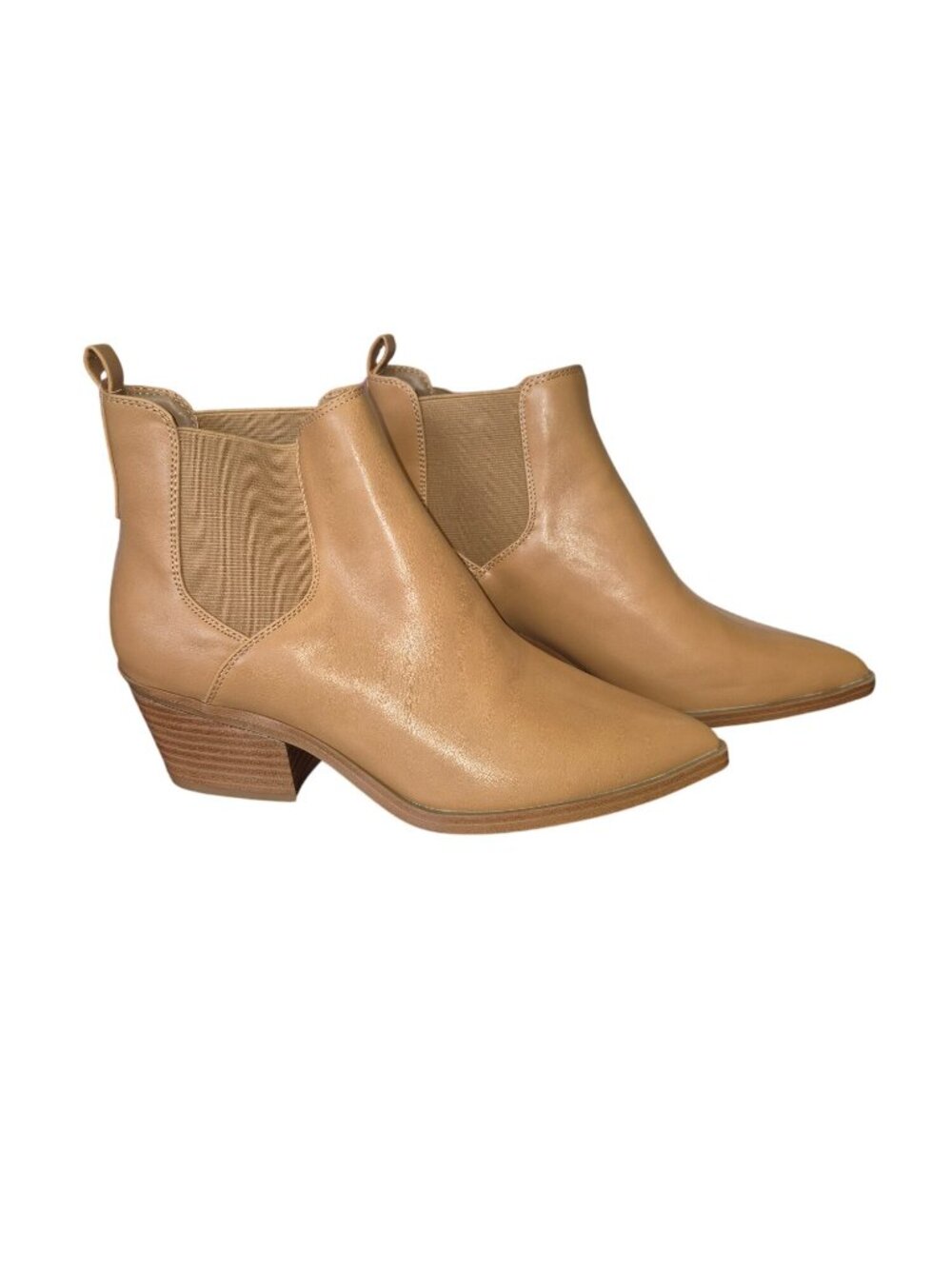 Universal Thread Women's Rosemary Chelsea Boots Size 7.5 Faux Leather Carmel Col - Picture 5 of 10